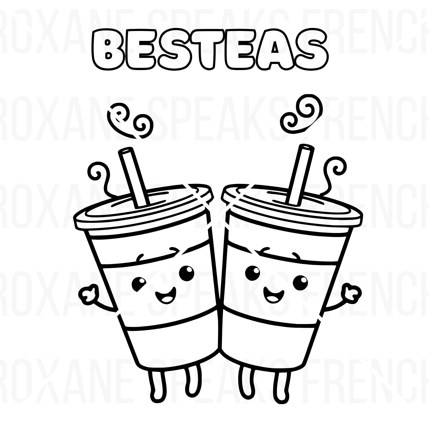 BFF Coloring Pages - Printable PDF