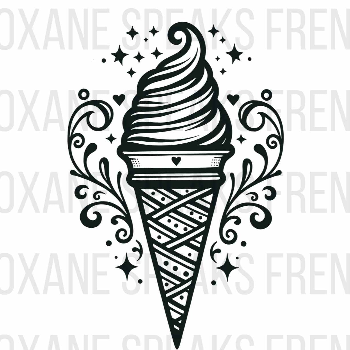 Ice Cream SVG PNG Clipart With Commercial License