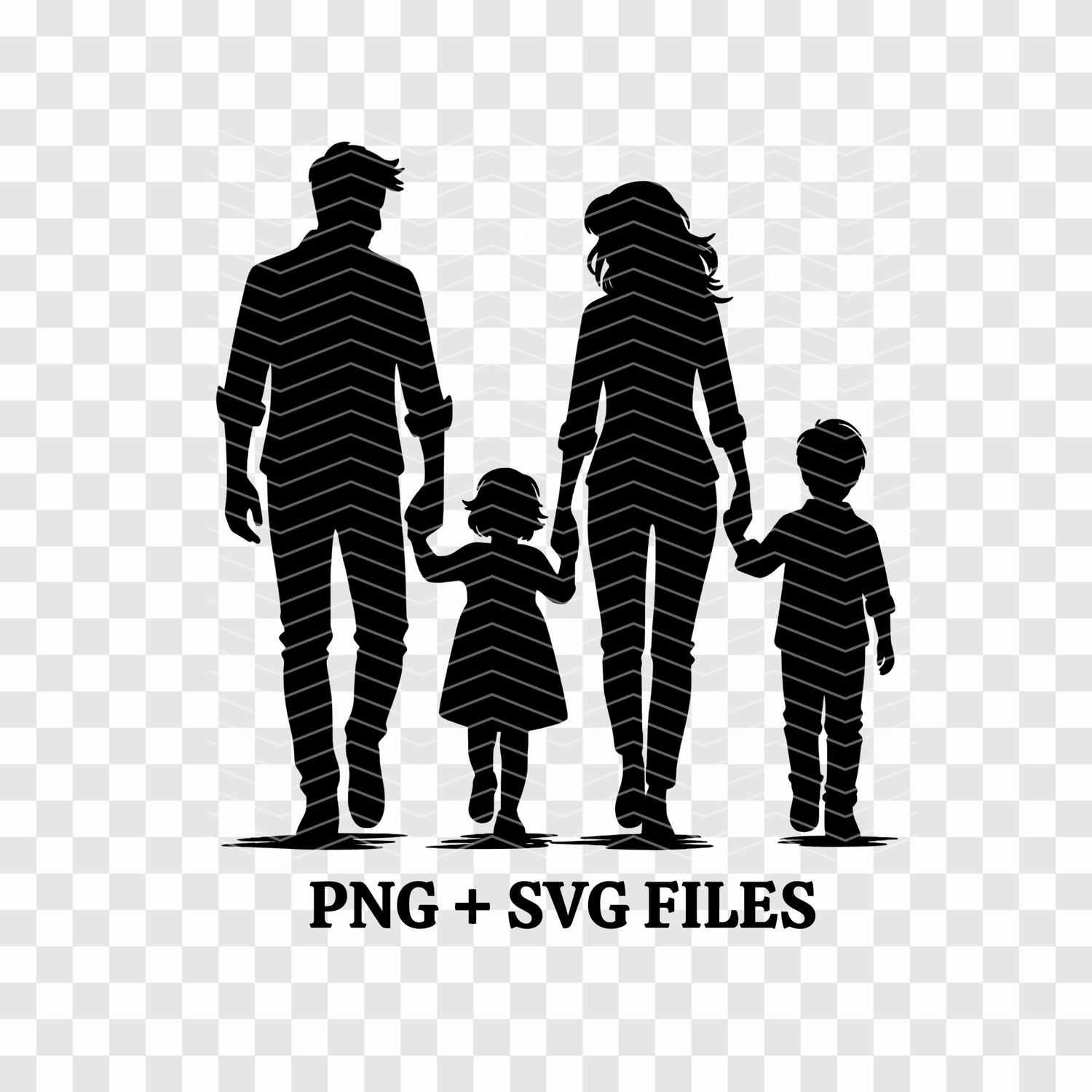 Family SVG PNG Clipart With Commercial License