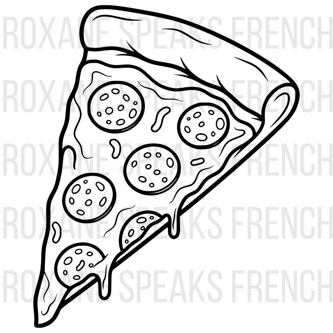 Food Coloring Pages - Printable PDF