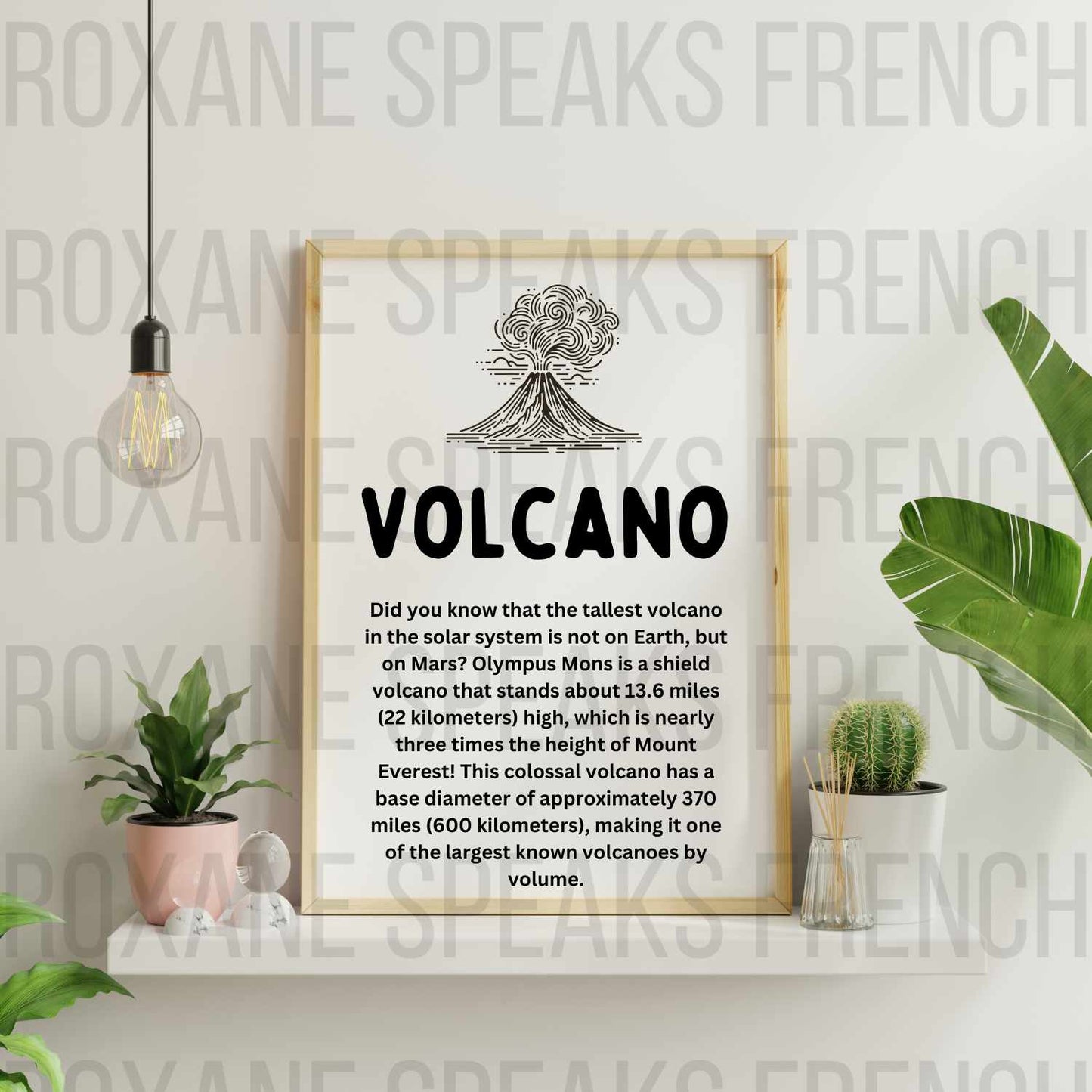 Minimalist Art Line Style Volcano SVG For DIY projects and Cricut