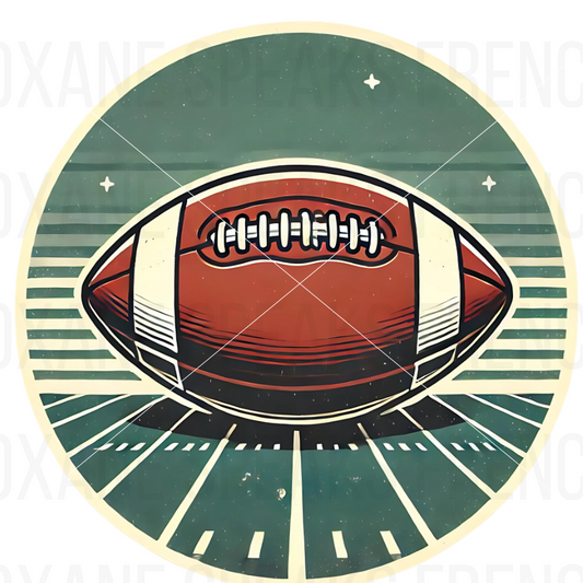 Retro American Football Ball PNG