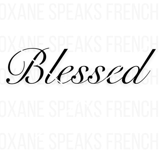 Blessed SVG -  Vector With Commercial License