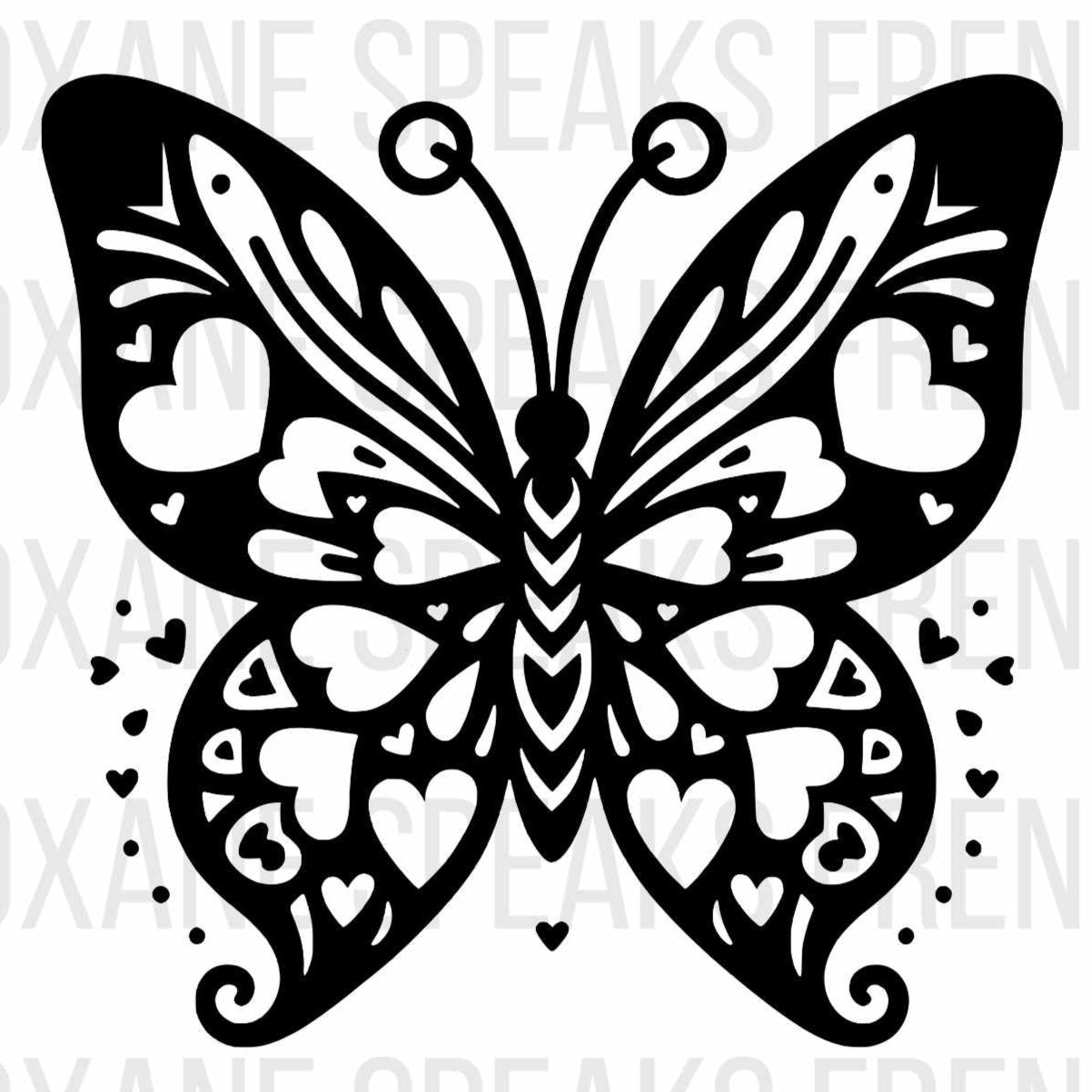 detailed black butterfly vector butterfly