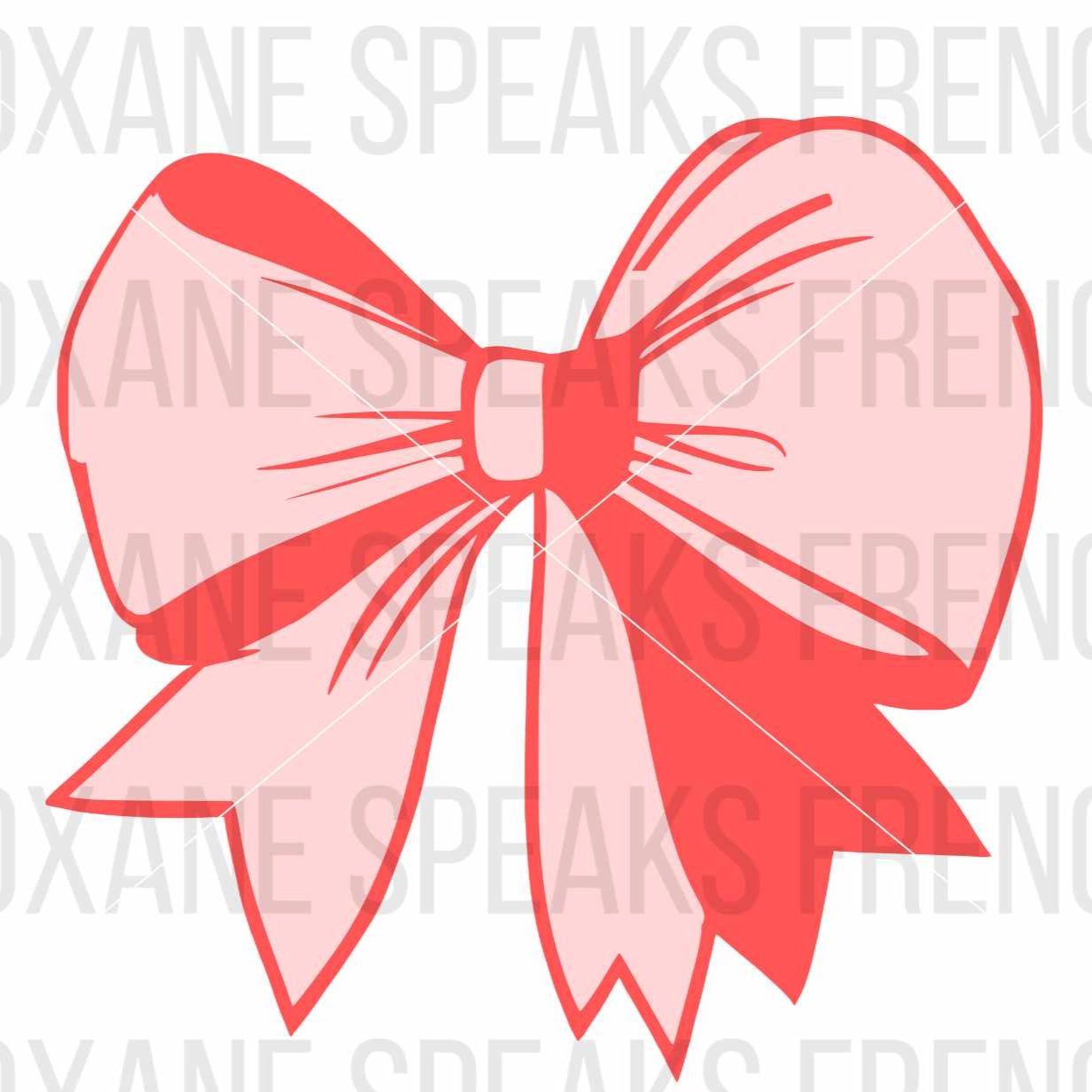 beautifu pink cheer bow vector file