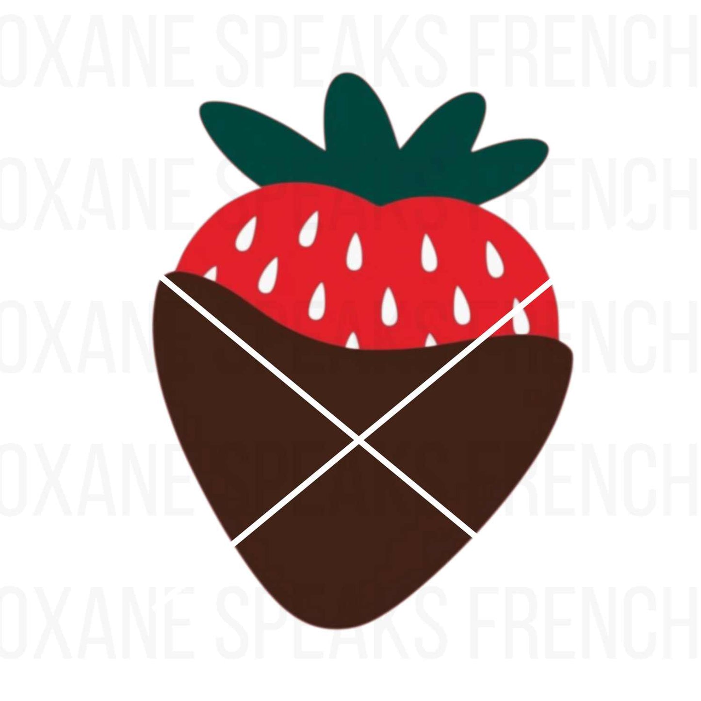 Chocolate Strawberry SVG PNG Clipart – Sweet and Delicious Valentine's Day Design