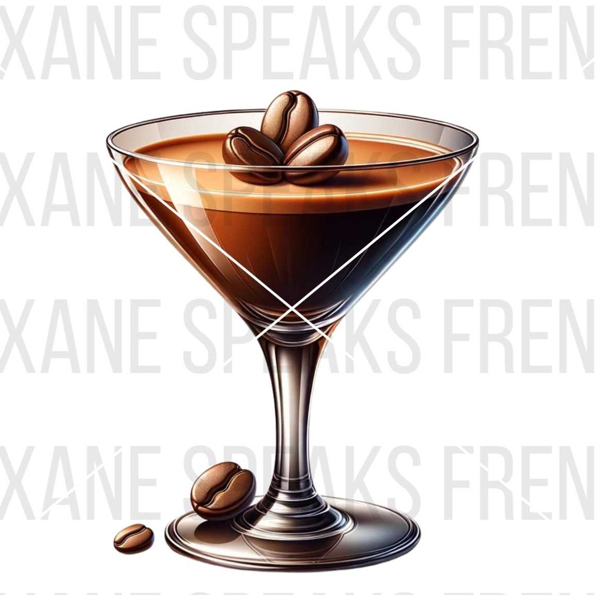 beautiful espresso martini cocktail image