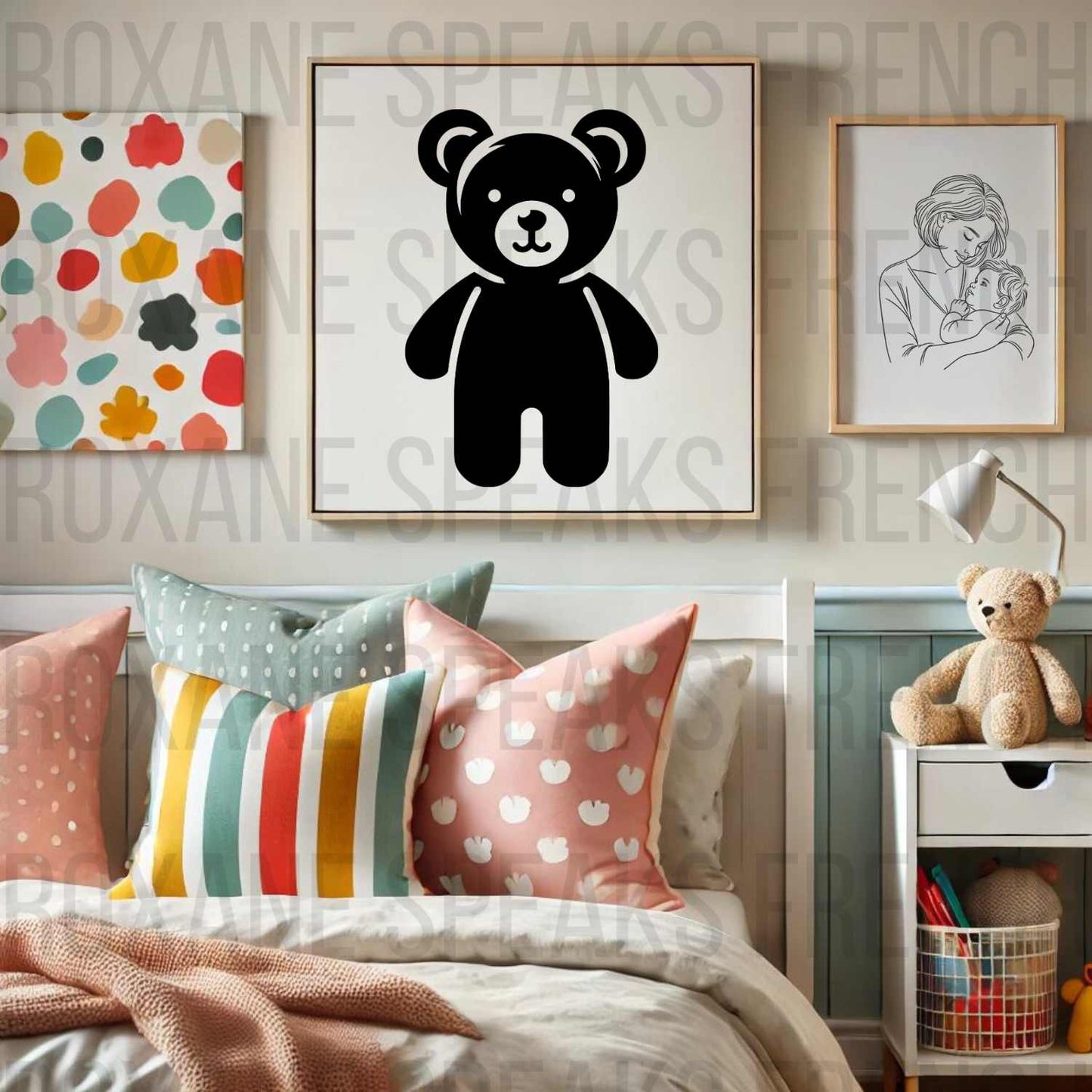 Simple Black Teddy Bear Silhouette SVG For DIY and Cricut Projects