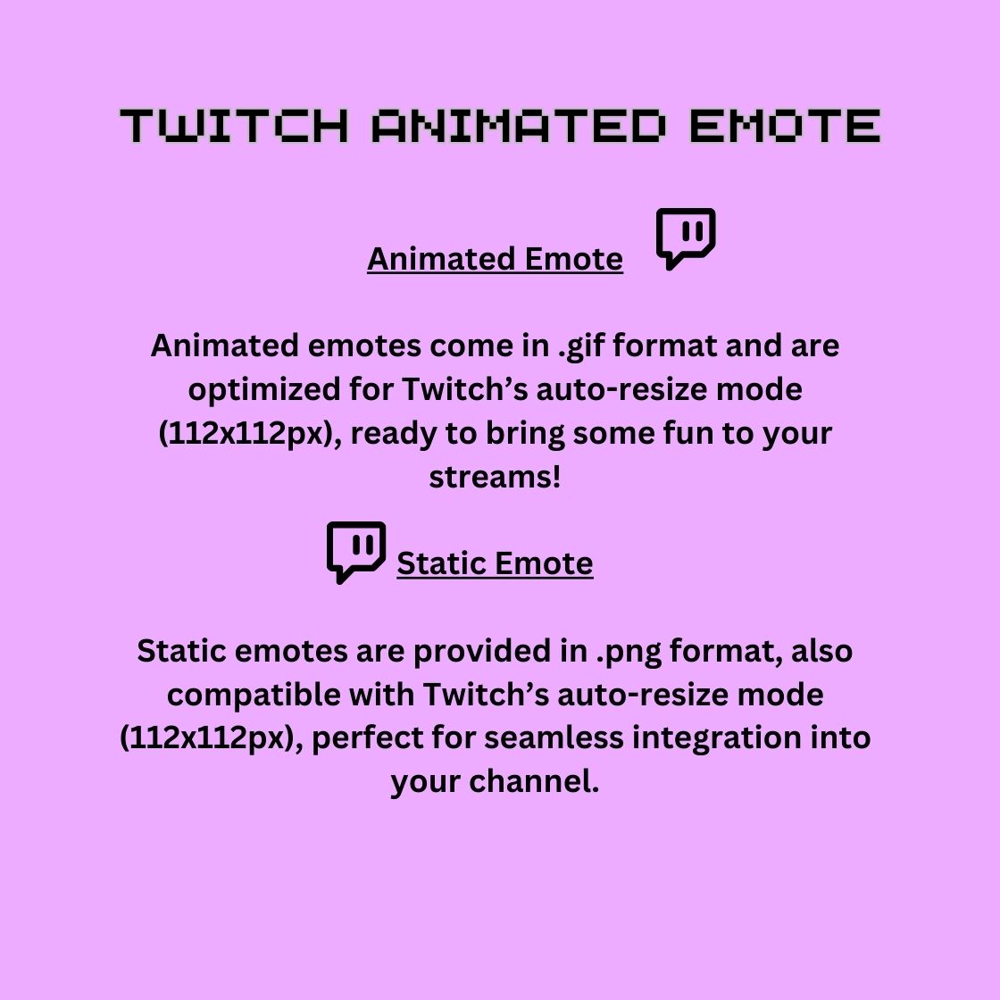 Twitch emotes Terms and conditions