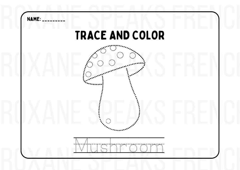 Printable Cute Mushroom Coloring Pages PDF For Kids And Toddlers