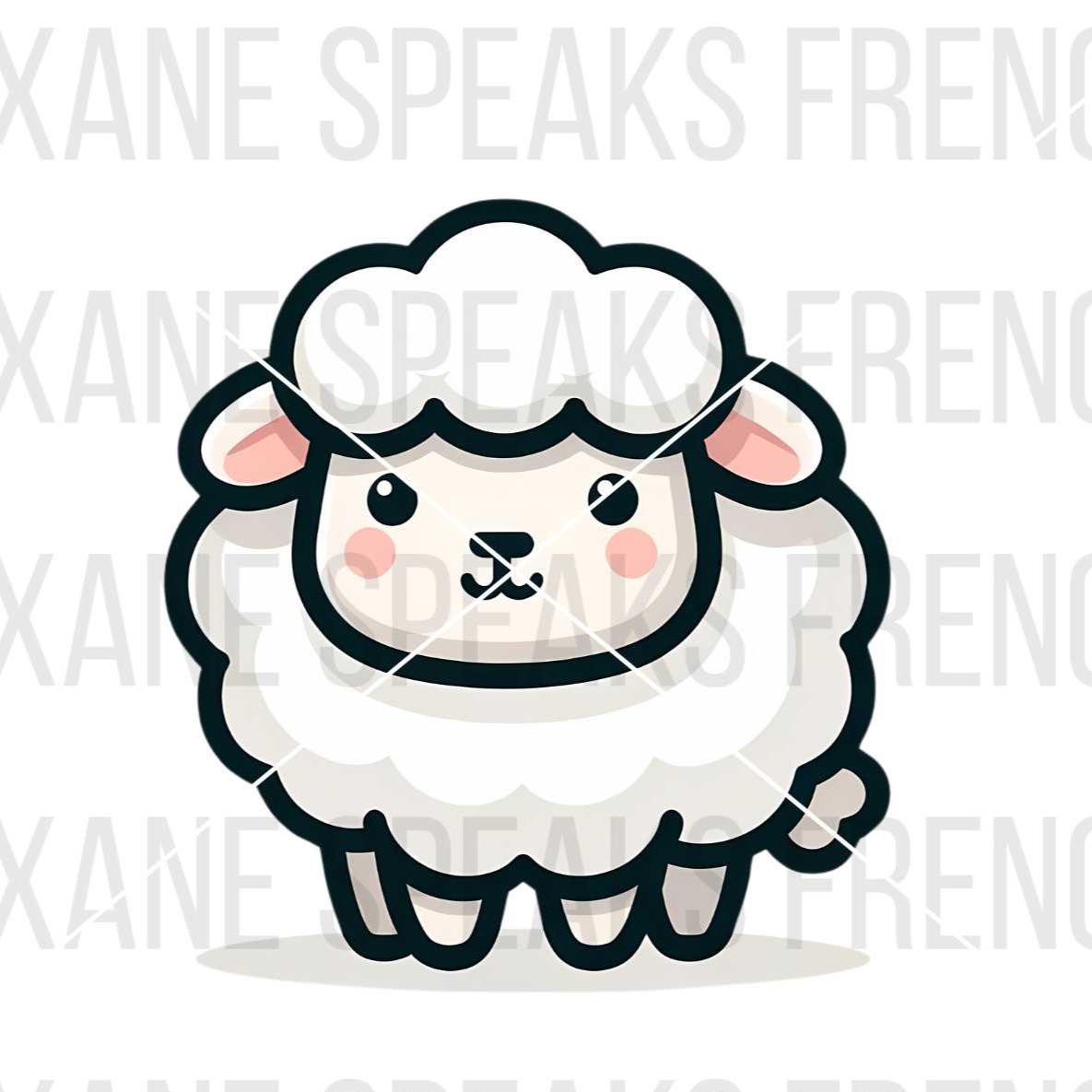 baby sheep clipart