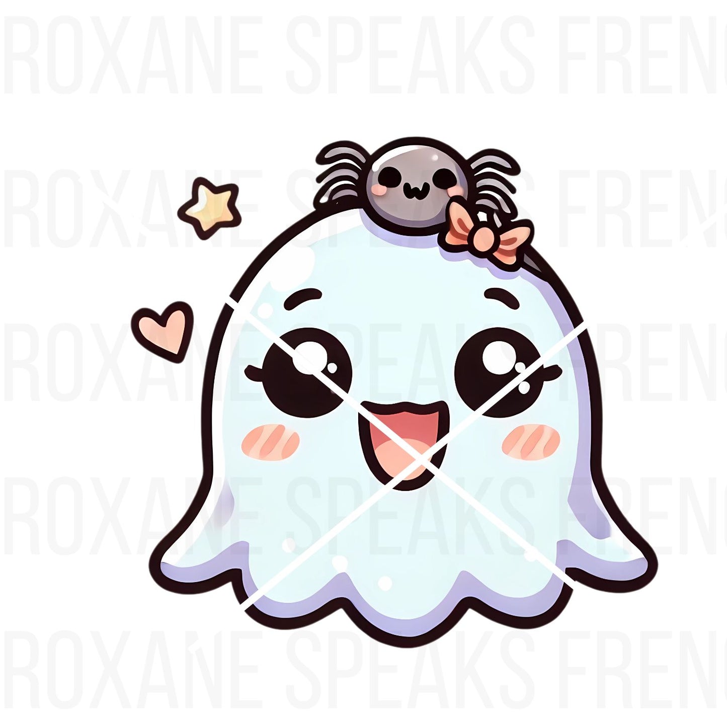 Kawaii Halloween Witch And Ghost PNG Bundles- Twitch Static Emotes