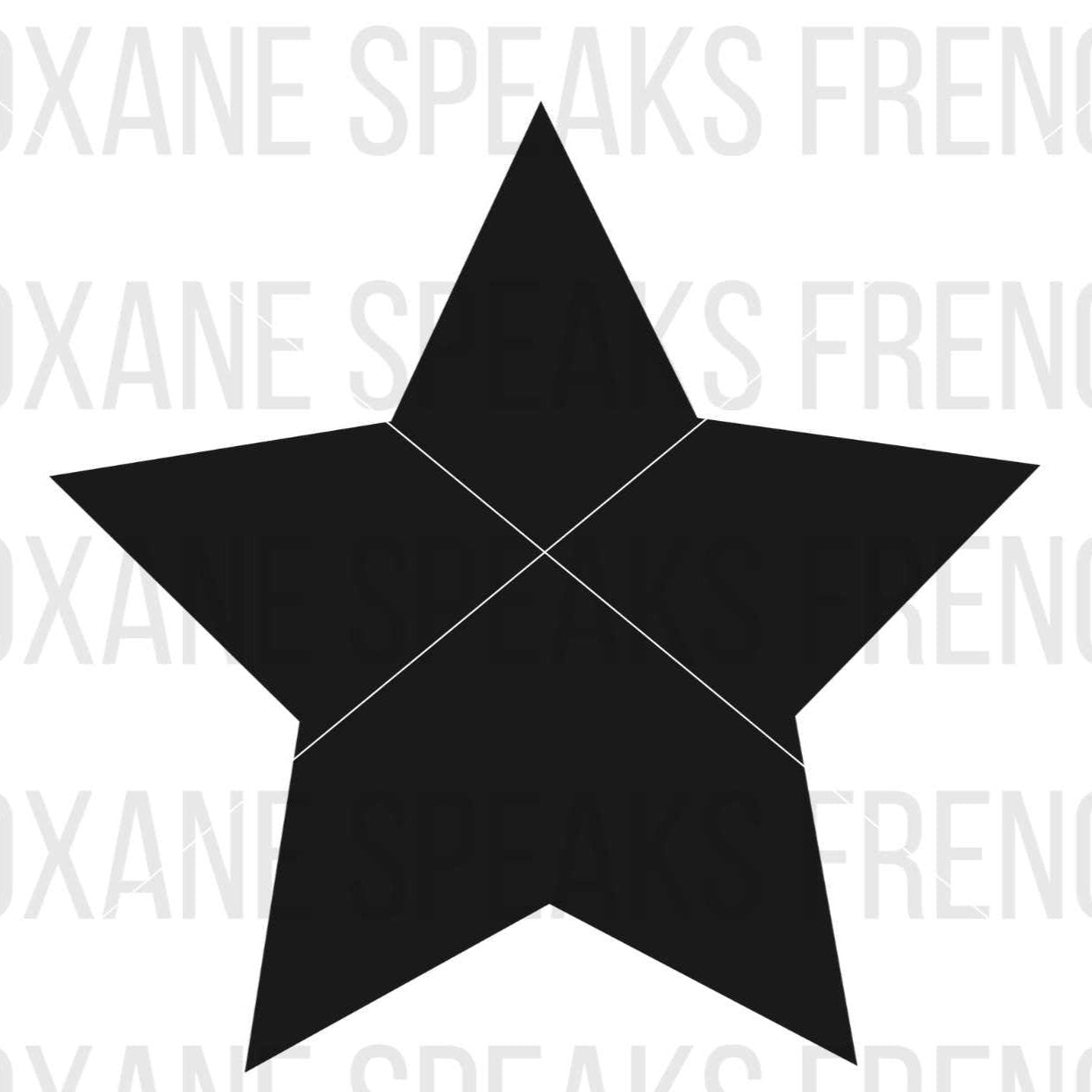 simple black star outline