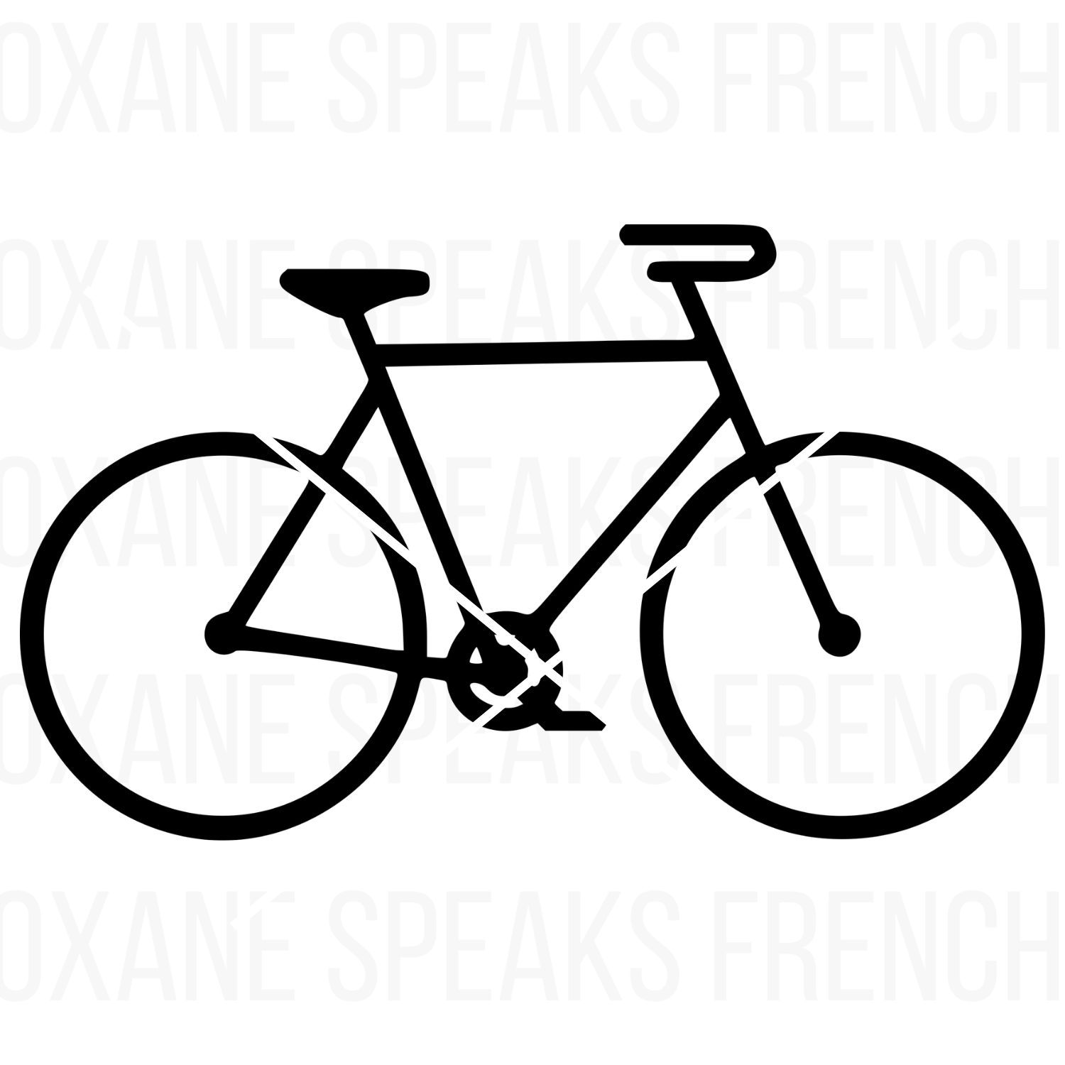 simple bike black vector file