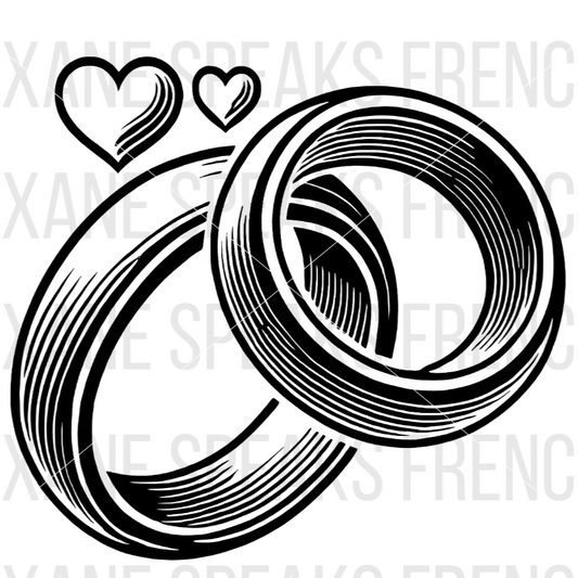 Wedding Bands SVG PNG Clipart - Vector With Transparent Background